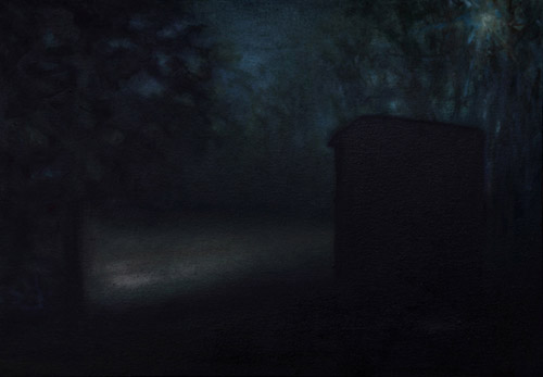 Am M&ouml;nchsteich, 34 x 49 cm, Oel auf Leinwand, 2010